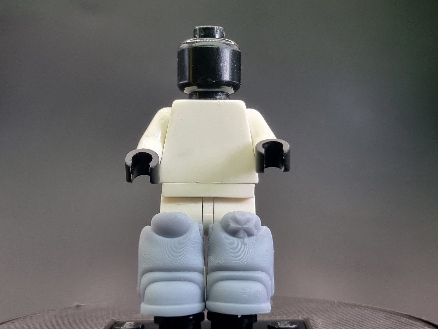Building toy space warrior leg pack!