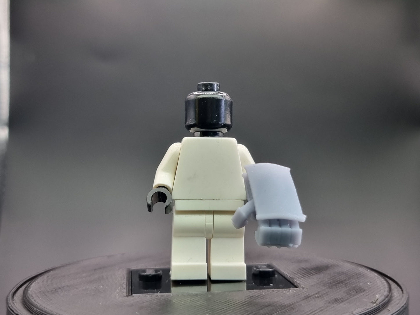 Building toy space warrior power first!