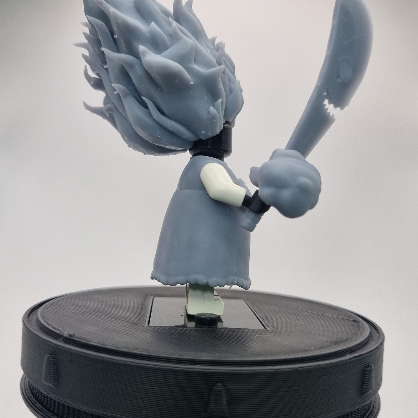 Building toy custom 3D printed momma pirate flamming het set (no clouds or normal hairpiece)