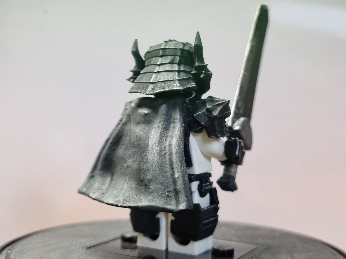 Building toy painted custom 3D printed dog armor set
