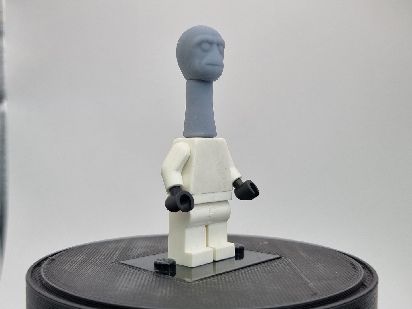 Building toy custom 3D printed Long neck alien head!