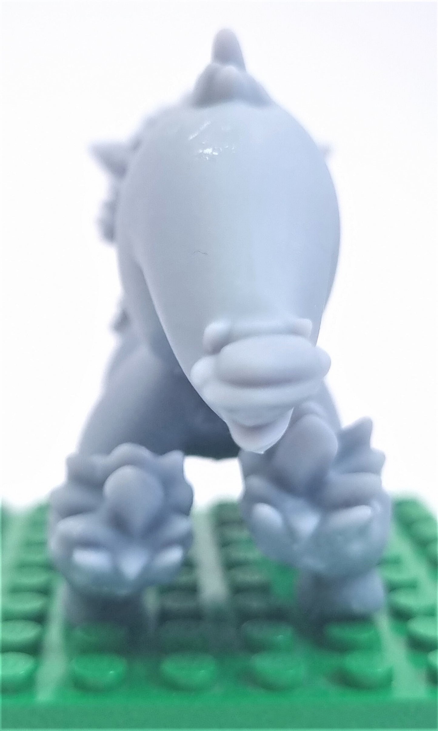 Building toy custom 3D printed fire wolve!