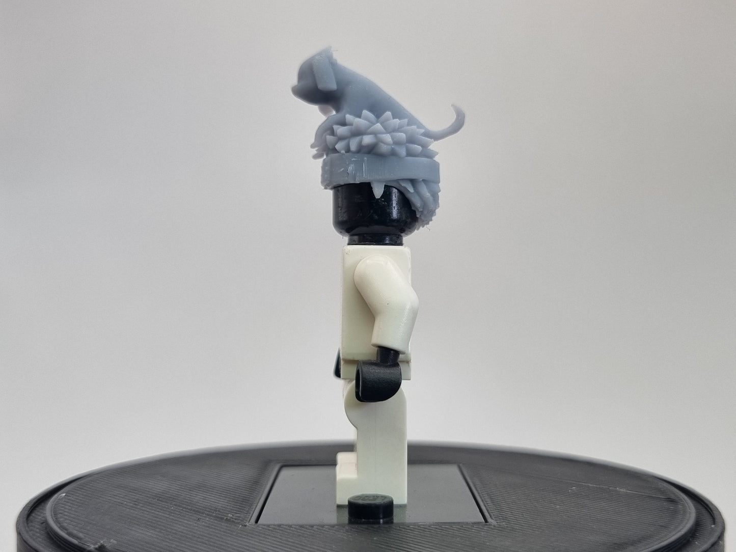 Building toy ninja dog in hair!
