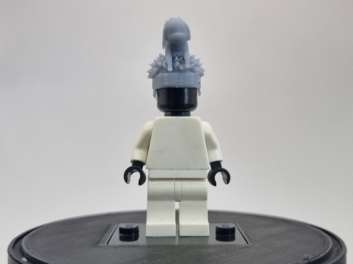 Building toy ninja dog in hair!