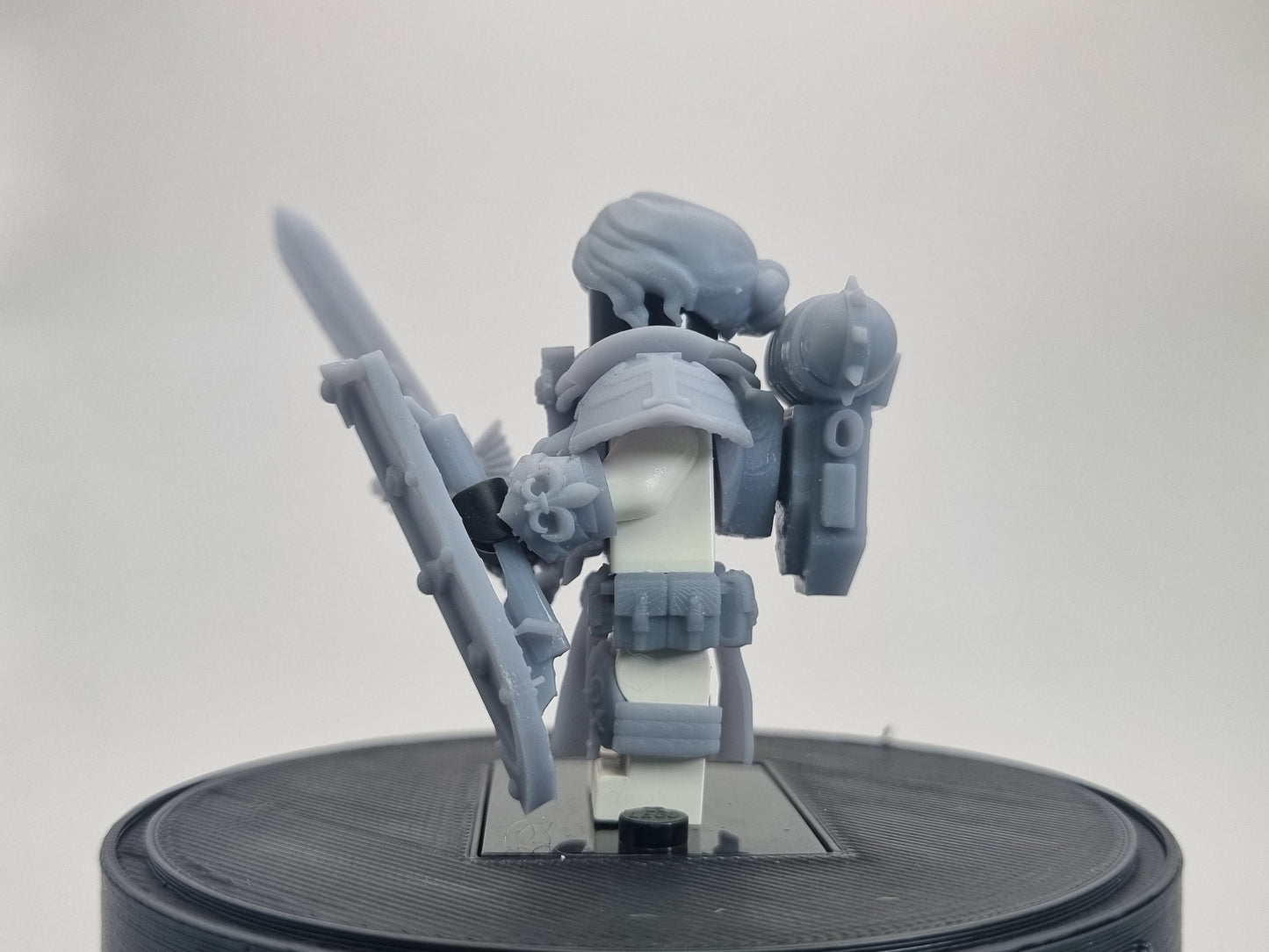 Buidling toy female of battle space warrior!
