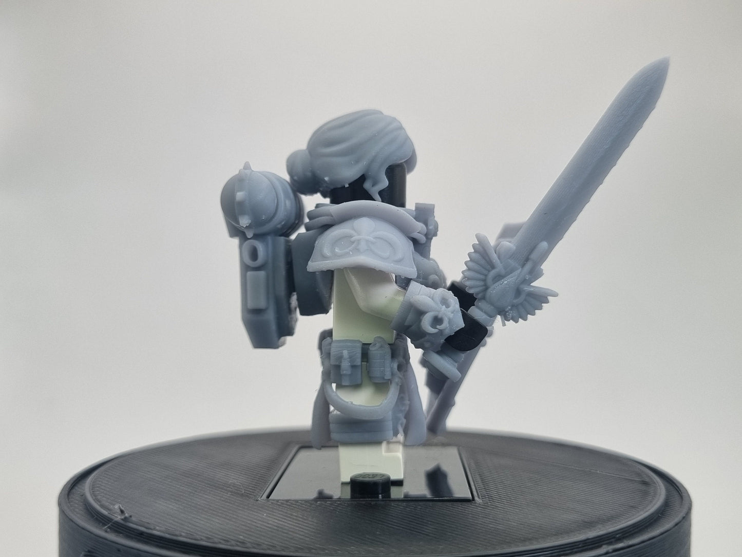 Buidling toy female of battle space warrior!