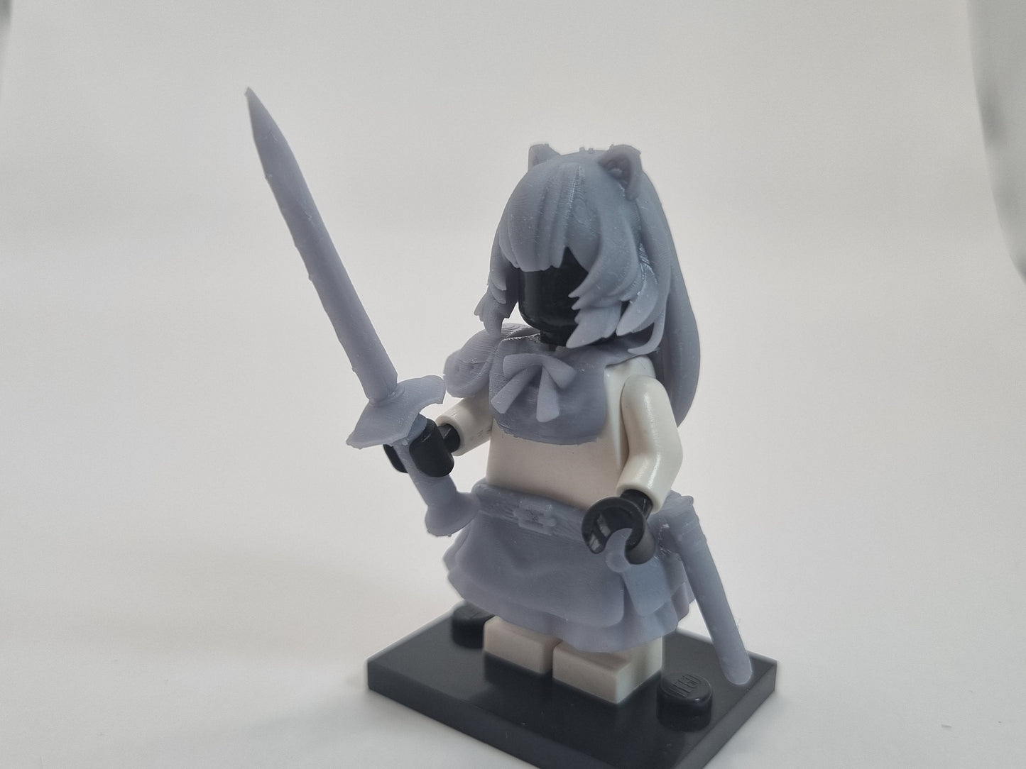 Building toy girl with cat ears!