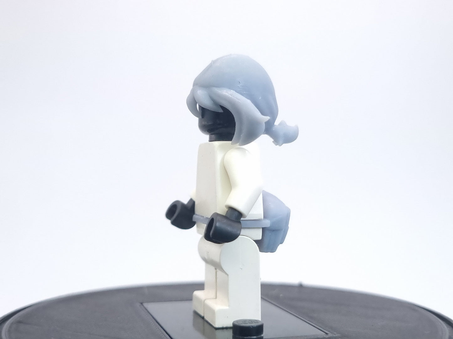 Building toy trainer with pony tails hair and pouches!