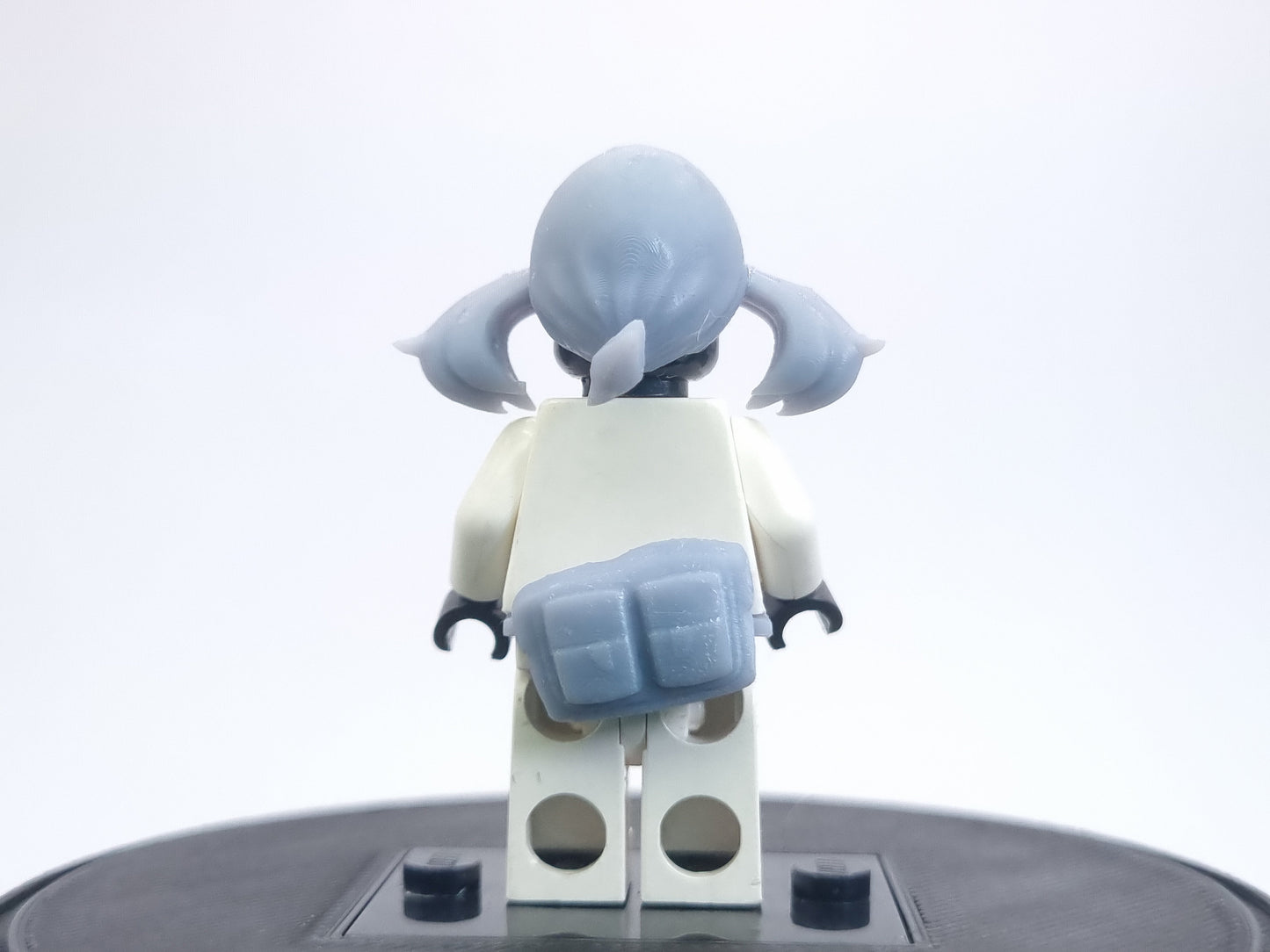 Building toy trainer with pony tails hair and pouches!