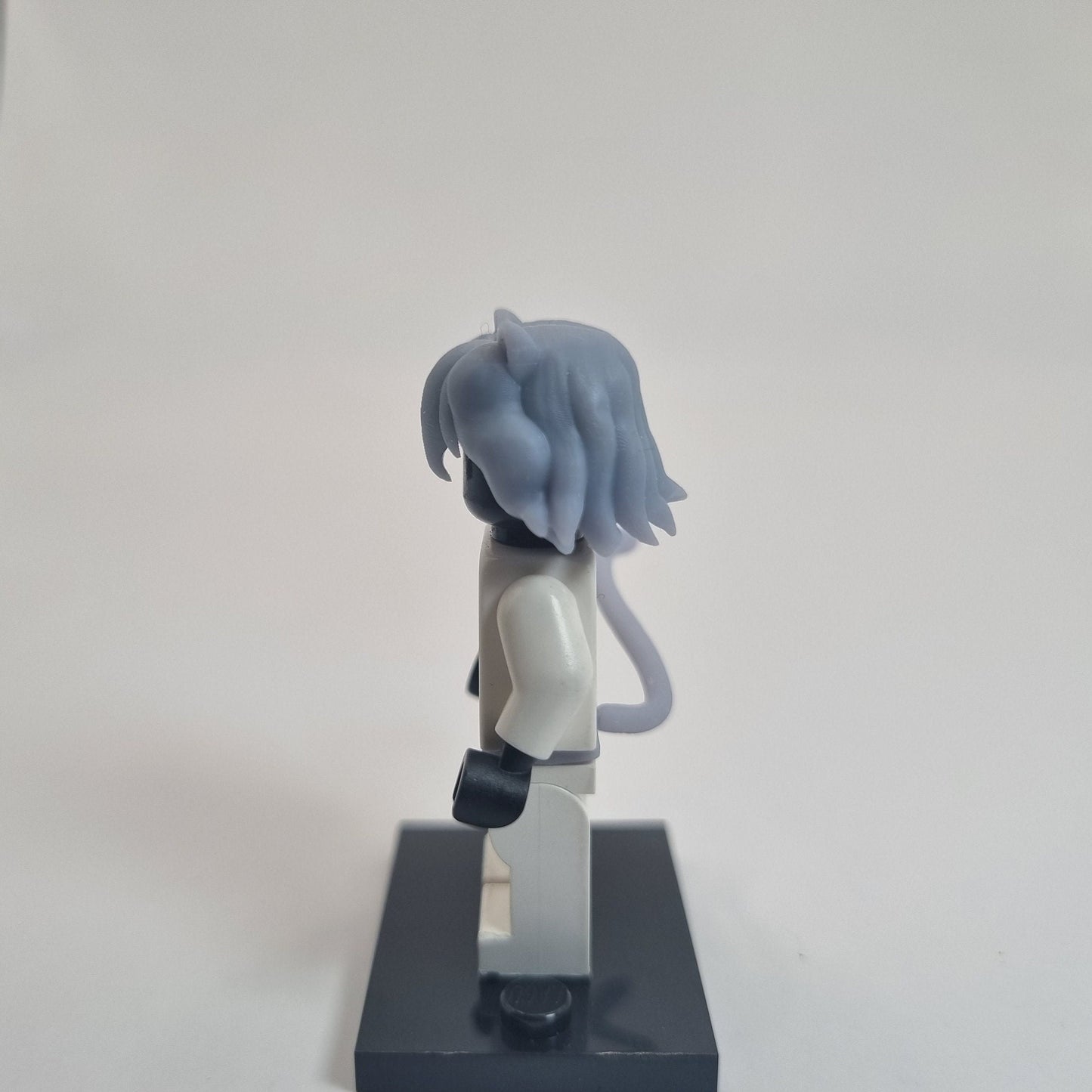 Building toy long hair and cat lady!