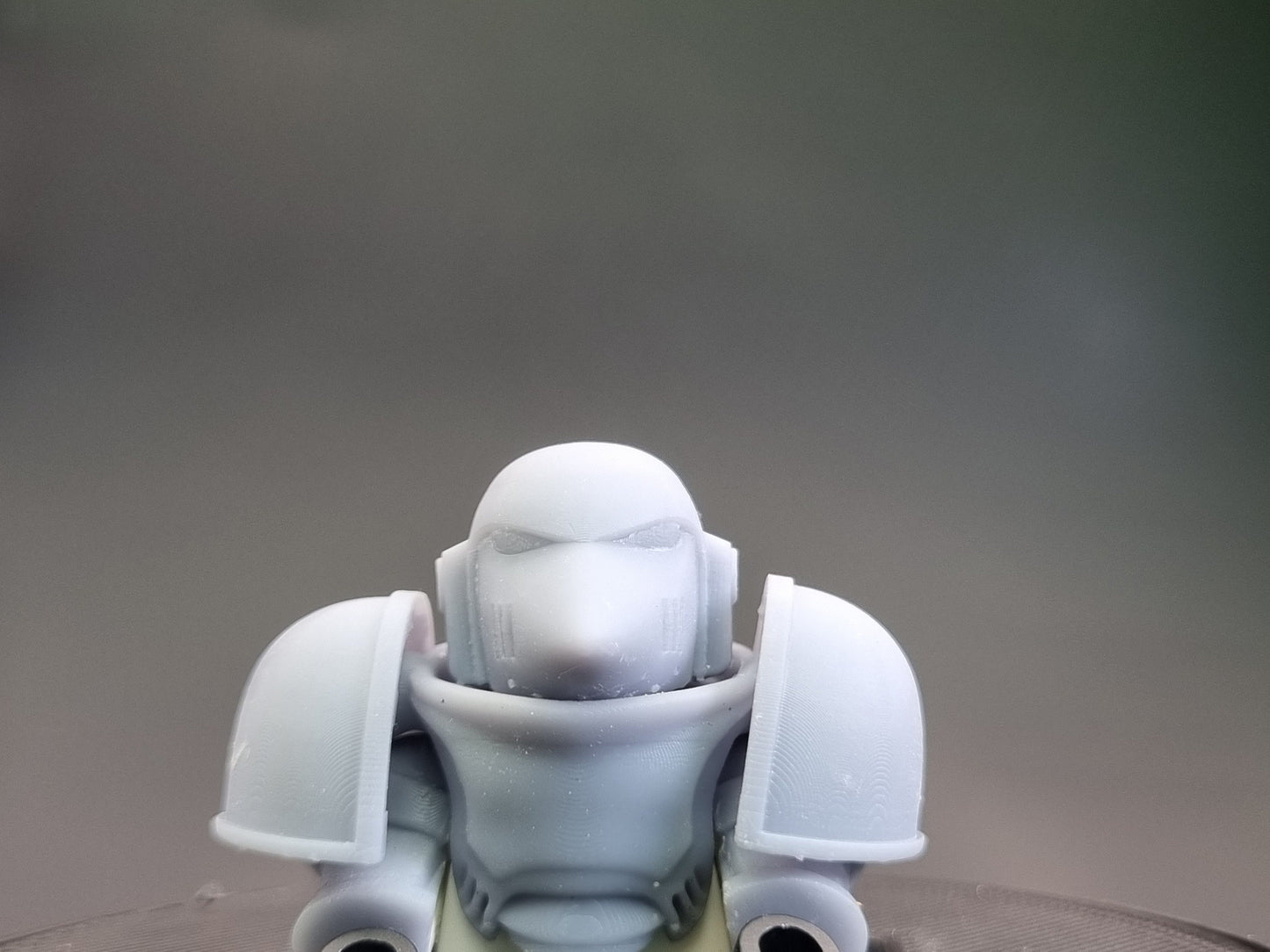 Building toy space warrior helmet pack!