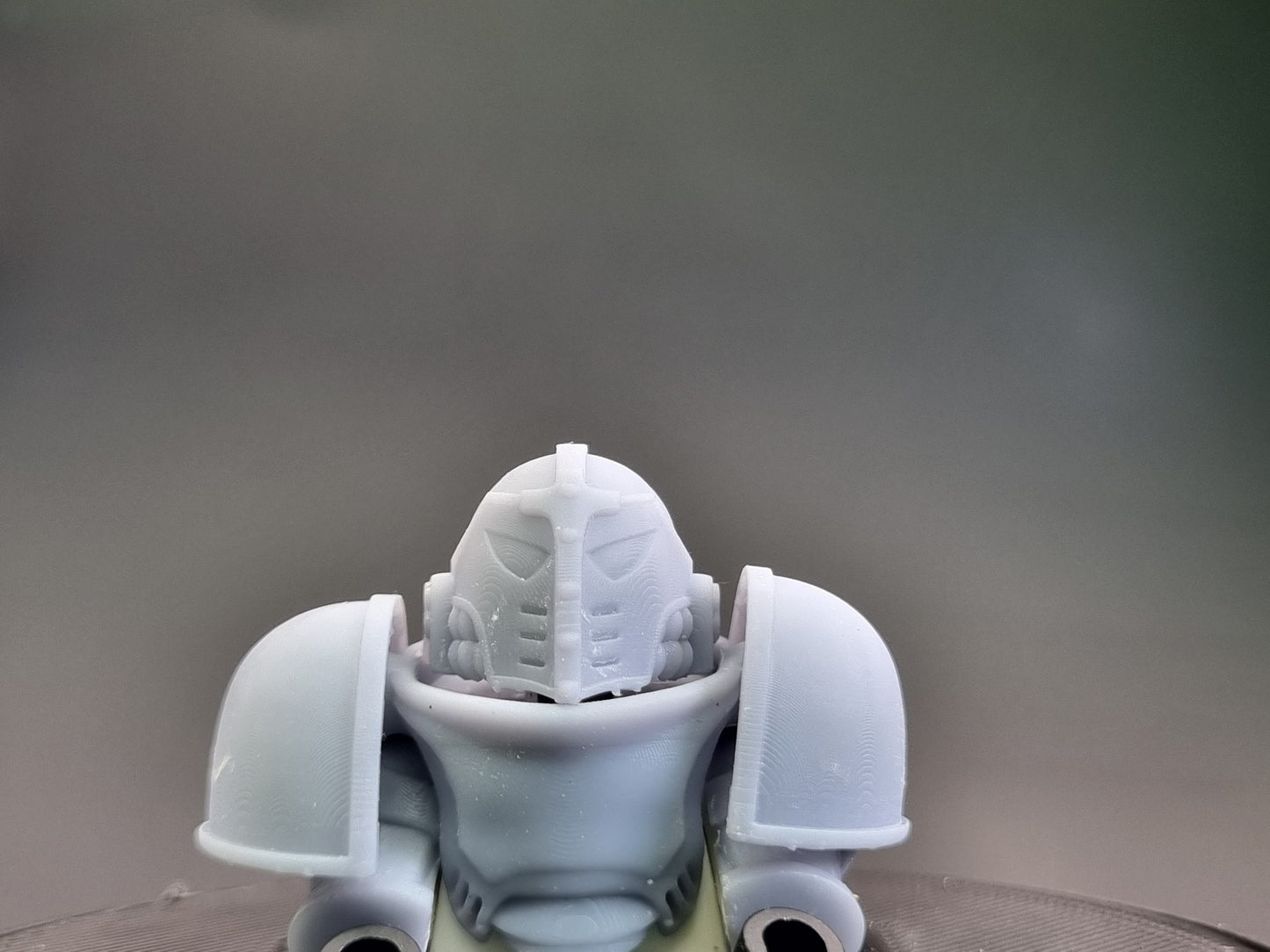 Building toy space warrior helmet pack!