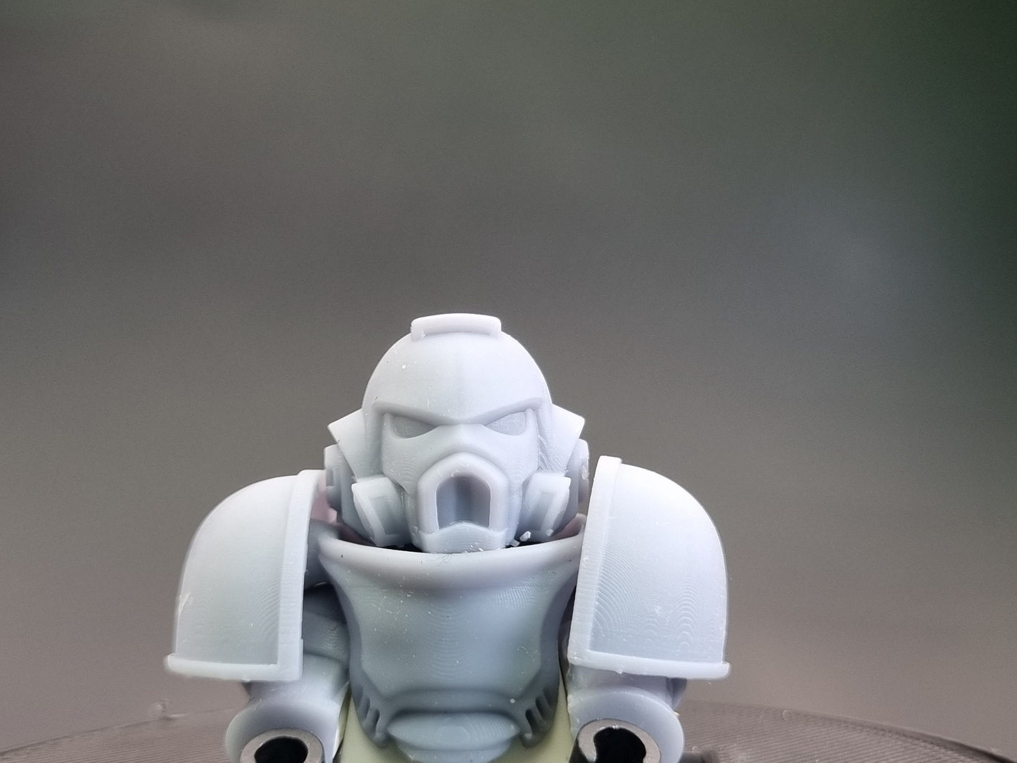 Building toy space warrior helmet pack!