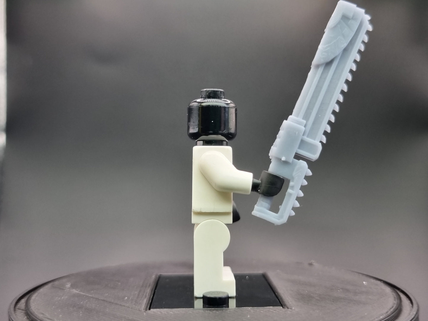 Building toy space warrior chainsaw sword!