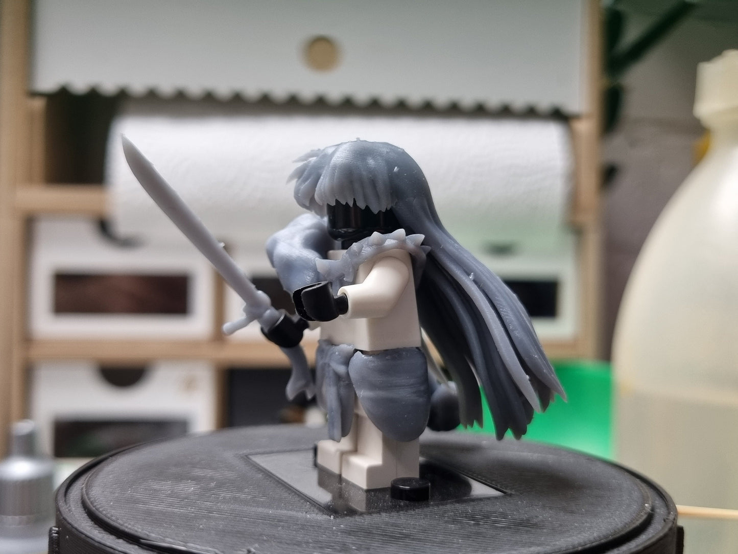 Building toy long haired warrior!