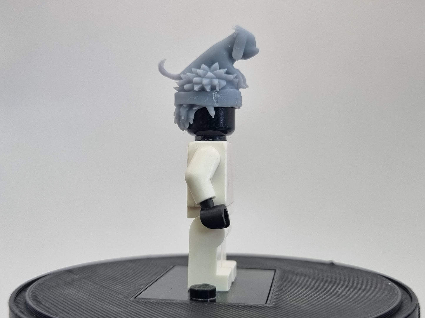 Building toy ninja dog in hair!