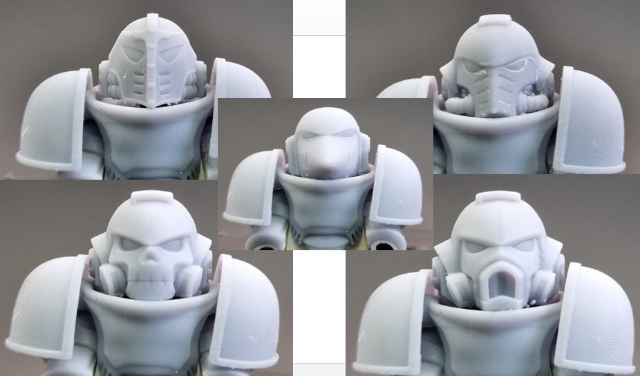 Building toy space warrior helmet pack!