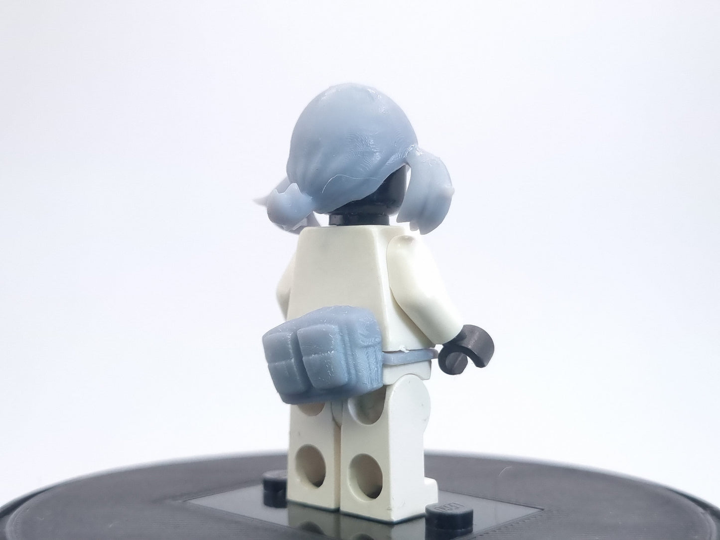 Building toy trainer with pony tails hair and pouches!