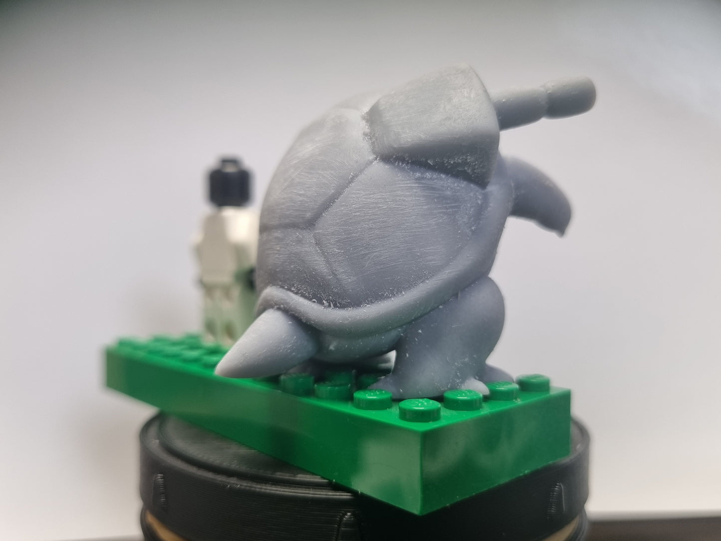 Building toy turtle with waterguns on his back!