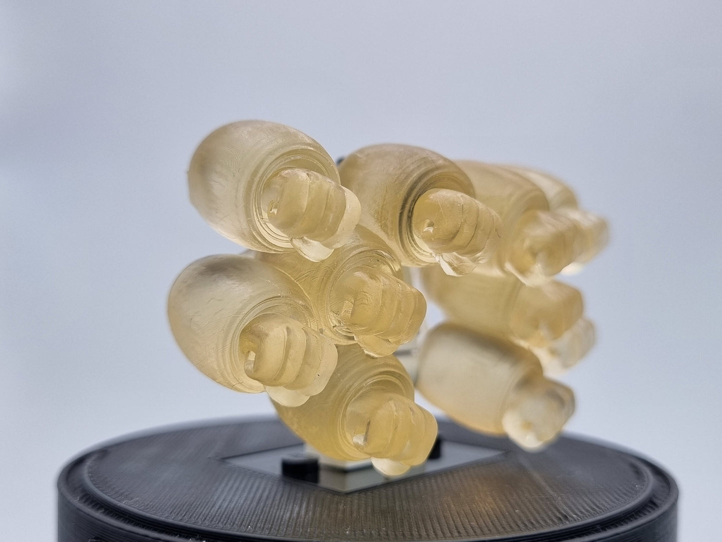 Building toy custom 3D printed transparent gatling arms!