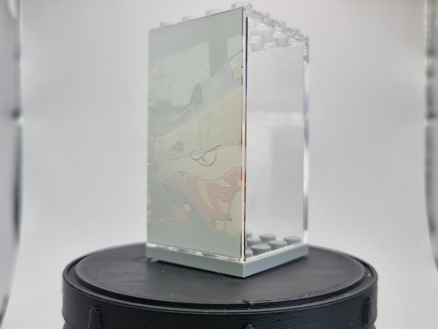 Building toy tigershark UV printed display case!