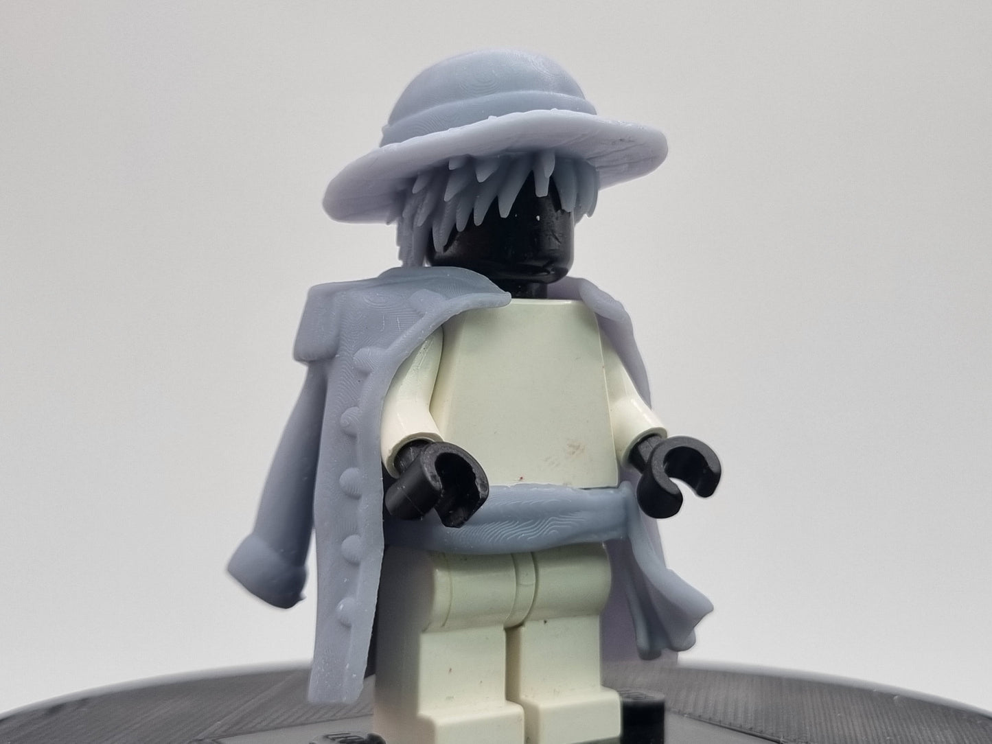Building toy custom 3D printed rubber pirrate captain with cloak and letters!
