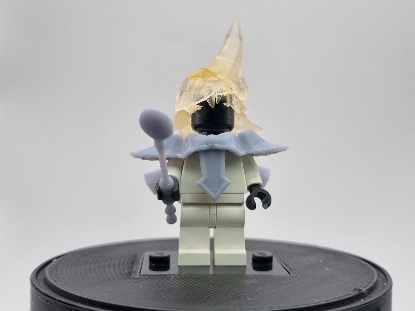 Building toy custom 3D printed female monster sorcerer