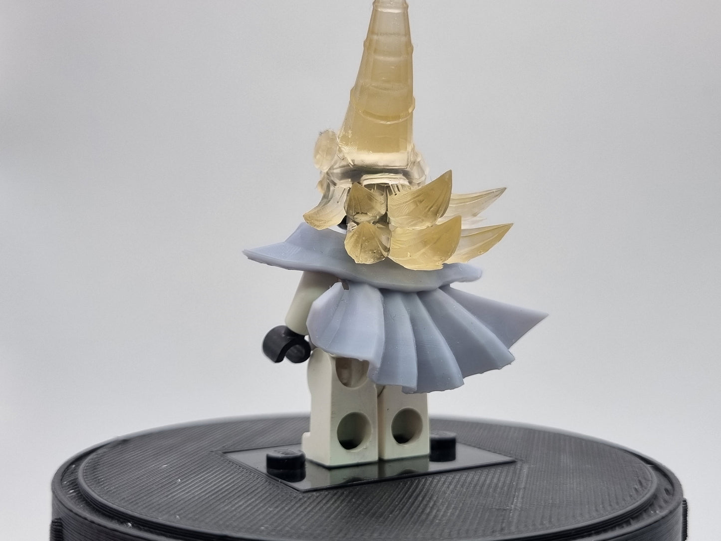 Building toy custom 3D printed female monster sorcerer