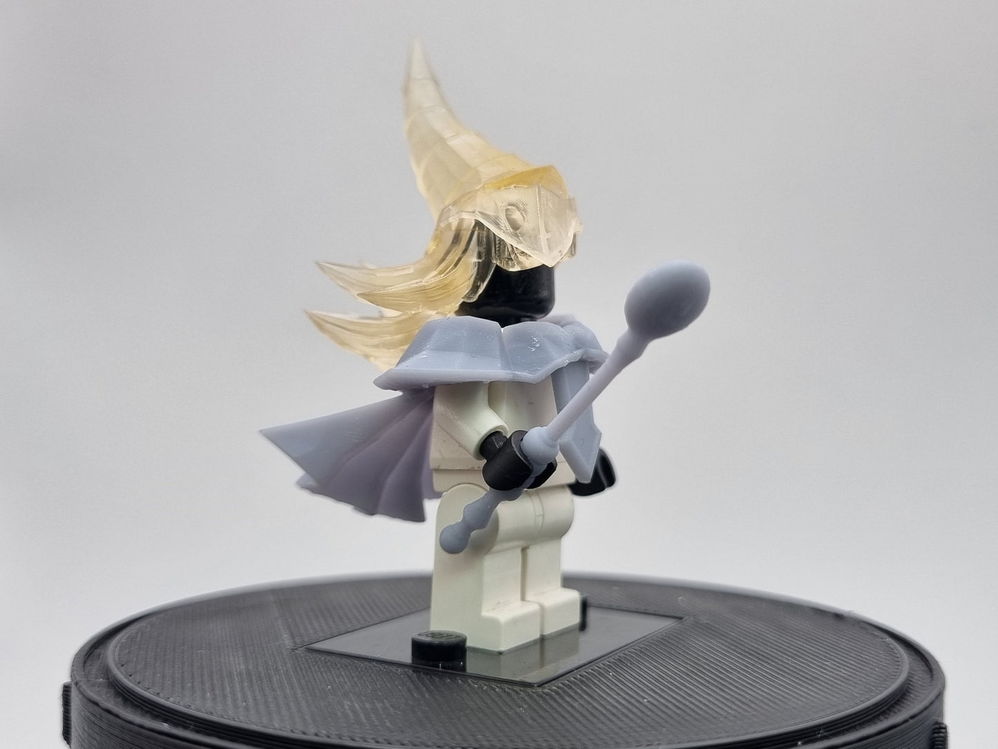 Building toy custom 3D printed female monster sorcerer