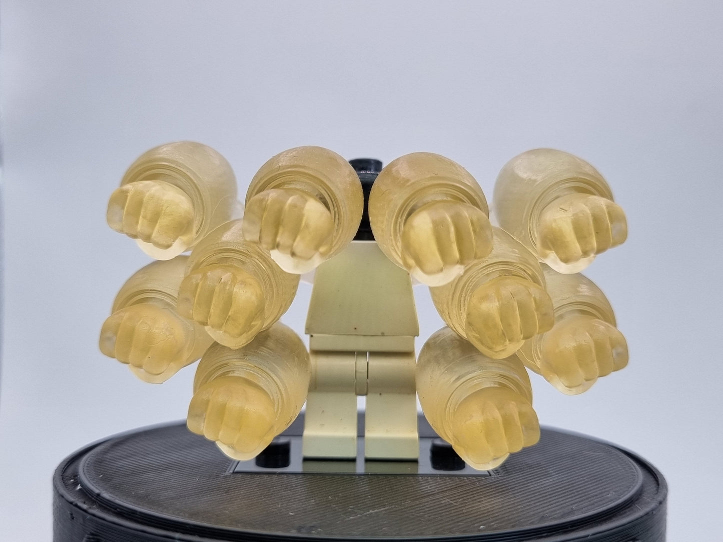 Building toy custom 3D printed transparent gatling arms!