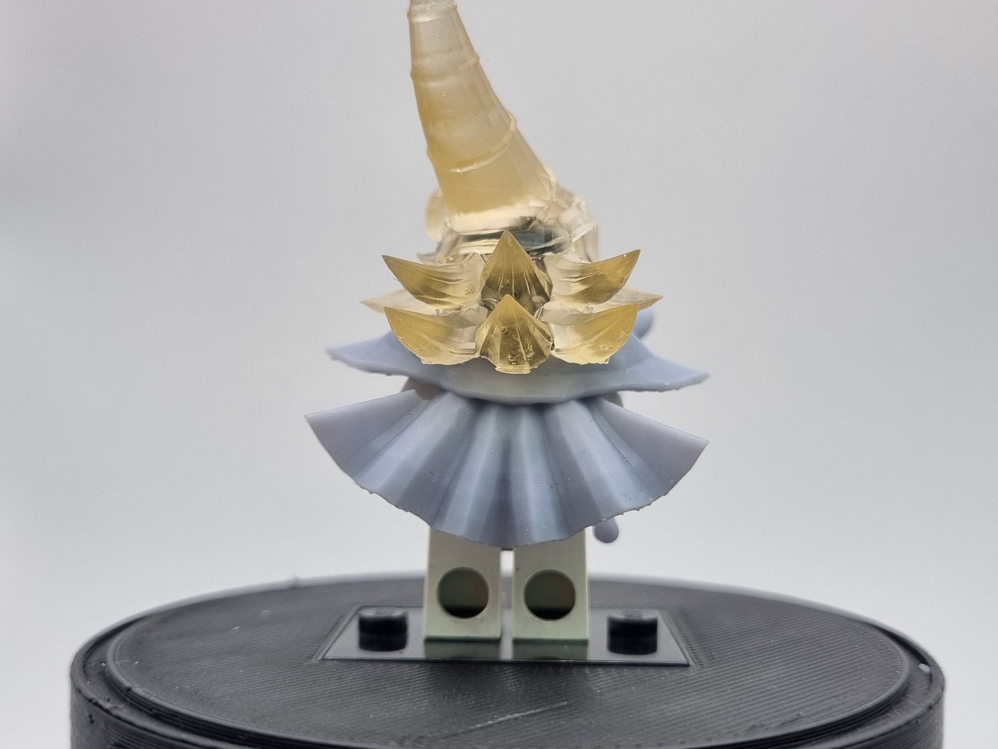 Building toy custom 3D printed female monster sorcerer