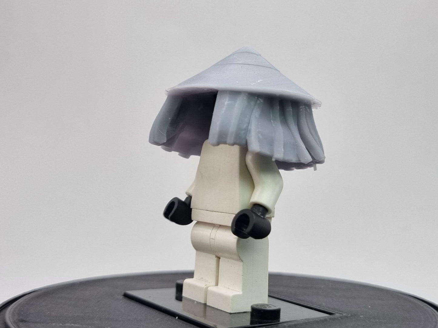 Building toy custom 3D printed ninja hat (fits on WM minifigures!)