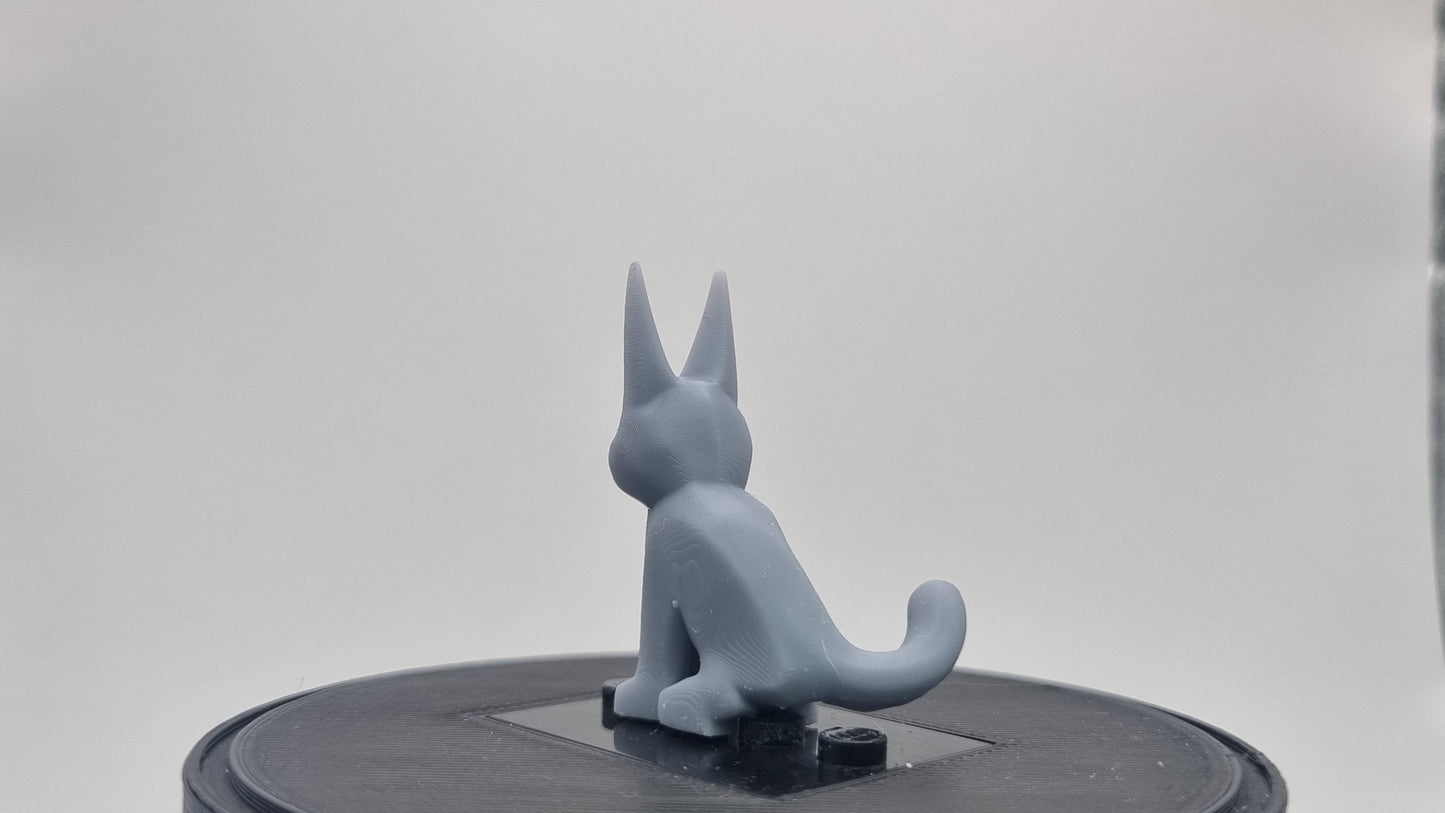 Building toy sitting down space cat!