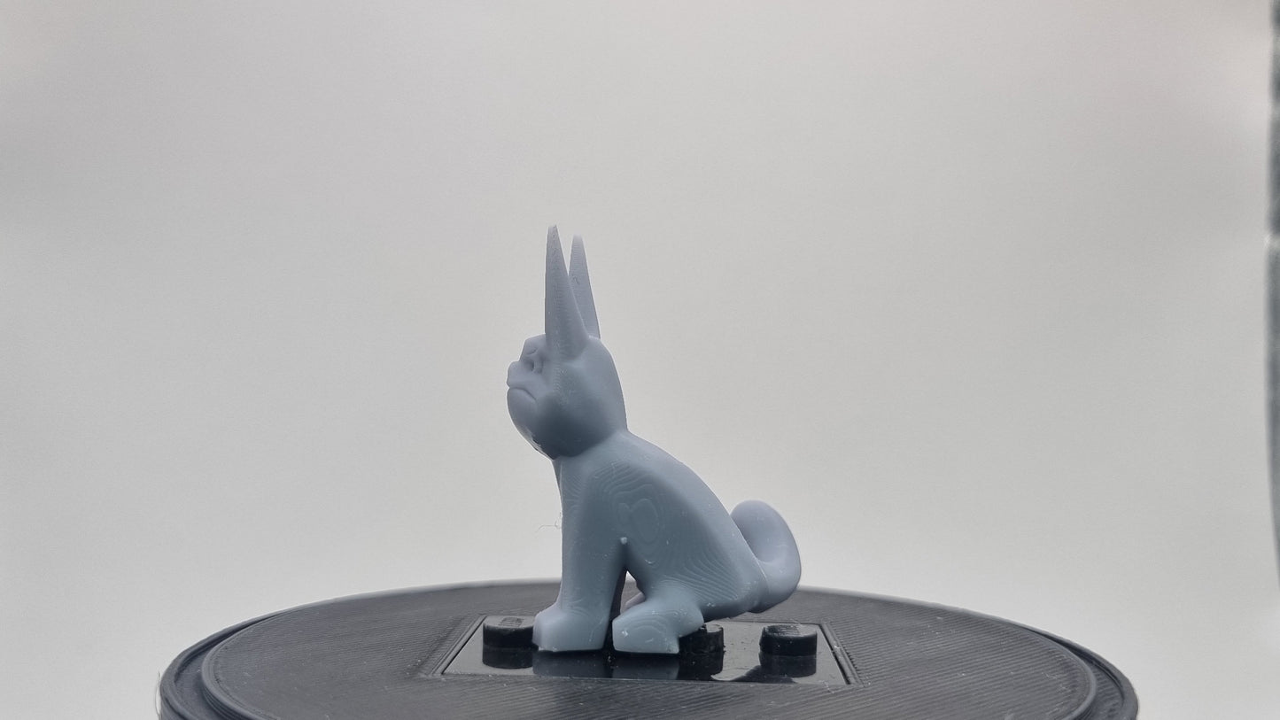 Building toy sitting down space cat!