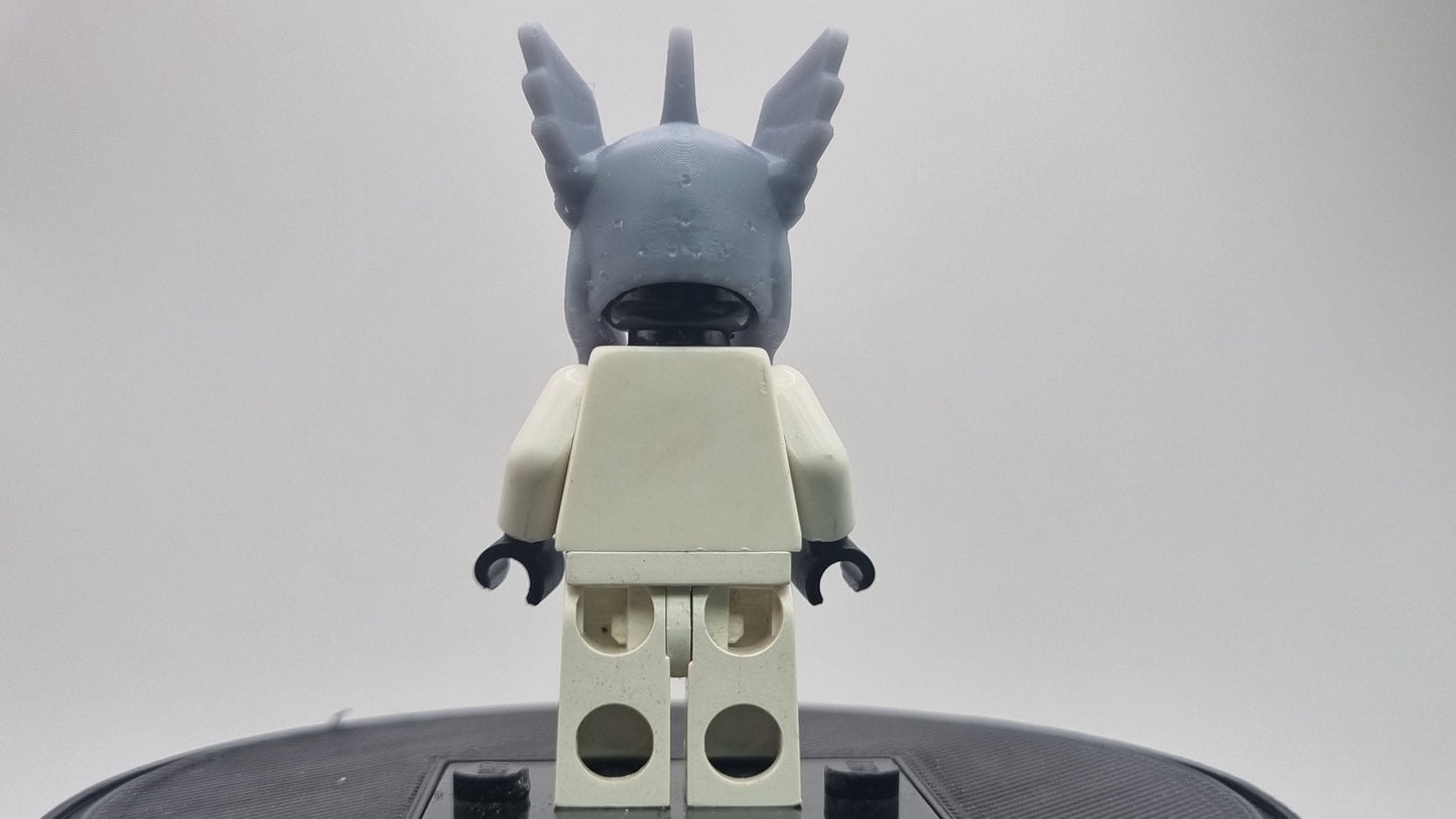 Building toy acient hero with wing on the helmet!