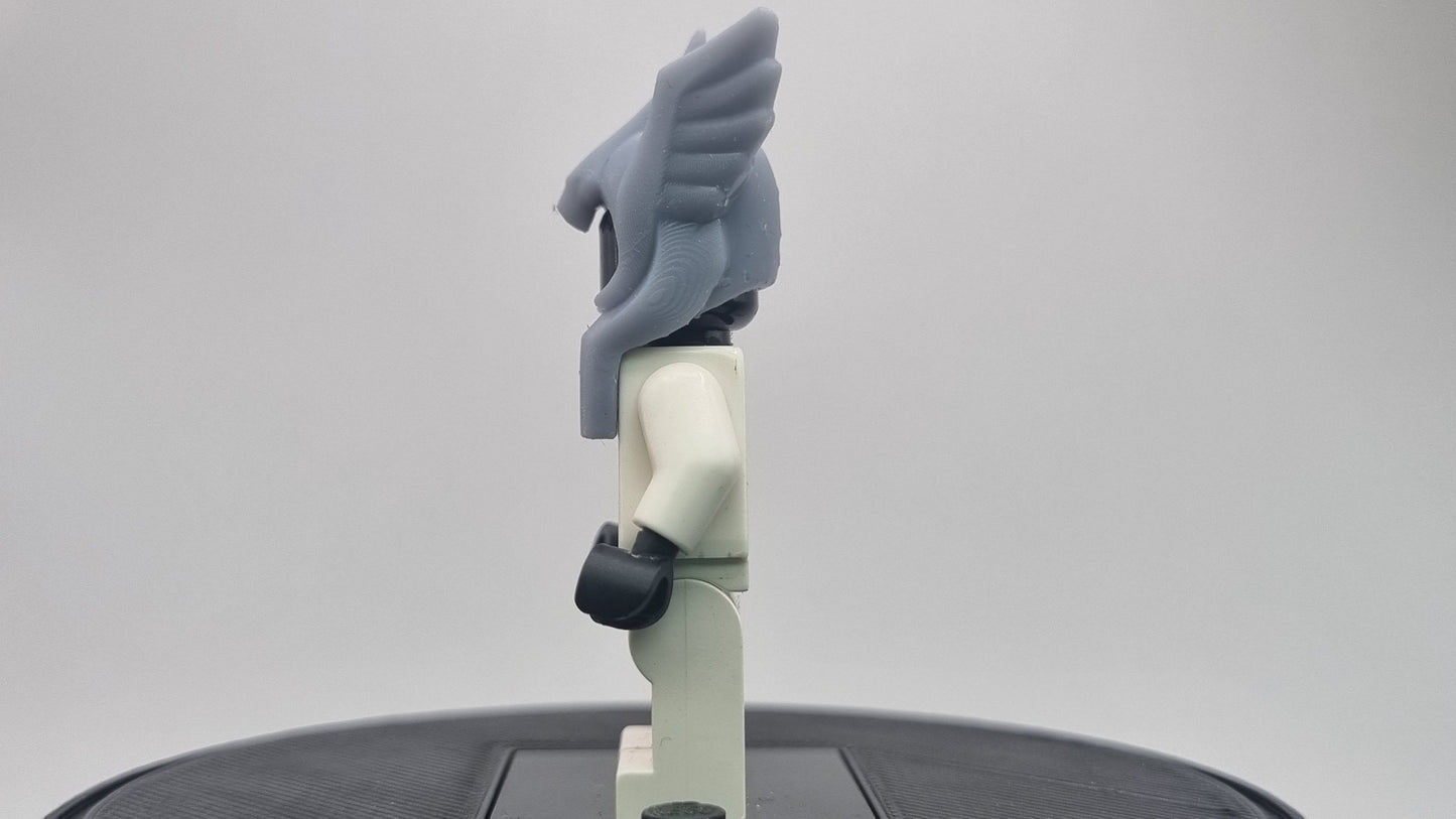 Building toy acient hero with wing on the helmet!