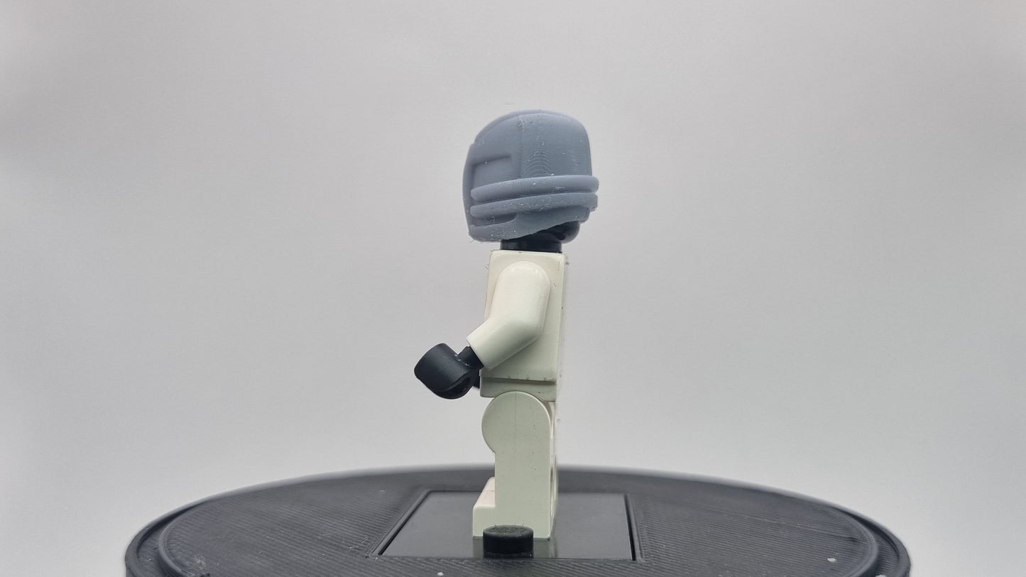 Building toy one eyed precesion super hero helmet!