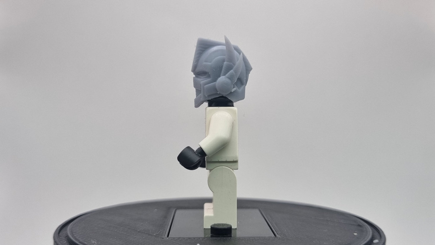 Building toy robot leader helmet!