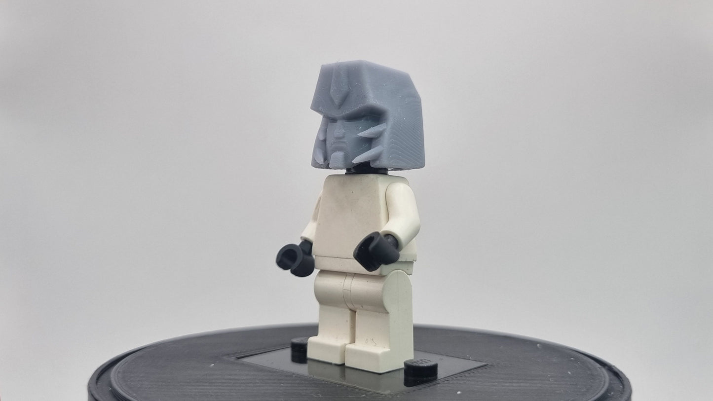 Building toy enemy robot leader helmet!