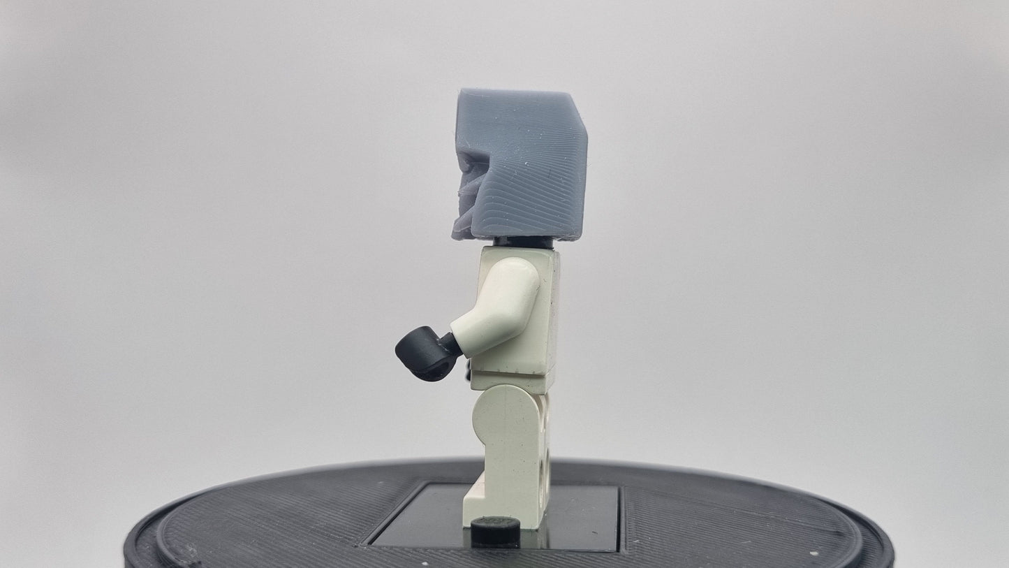Building toy enemy robot leader helmet!