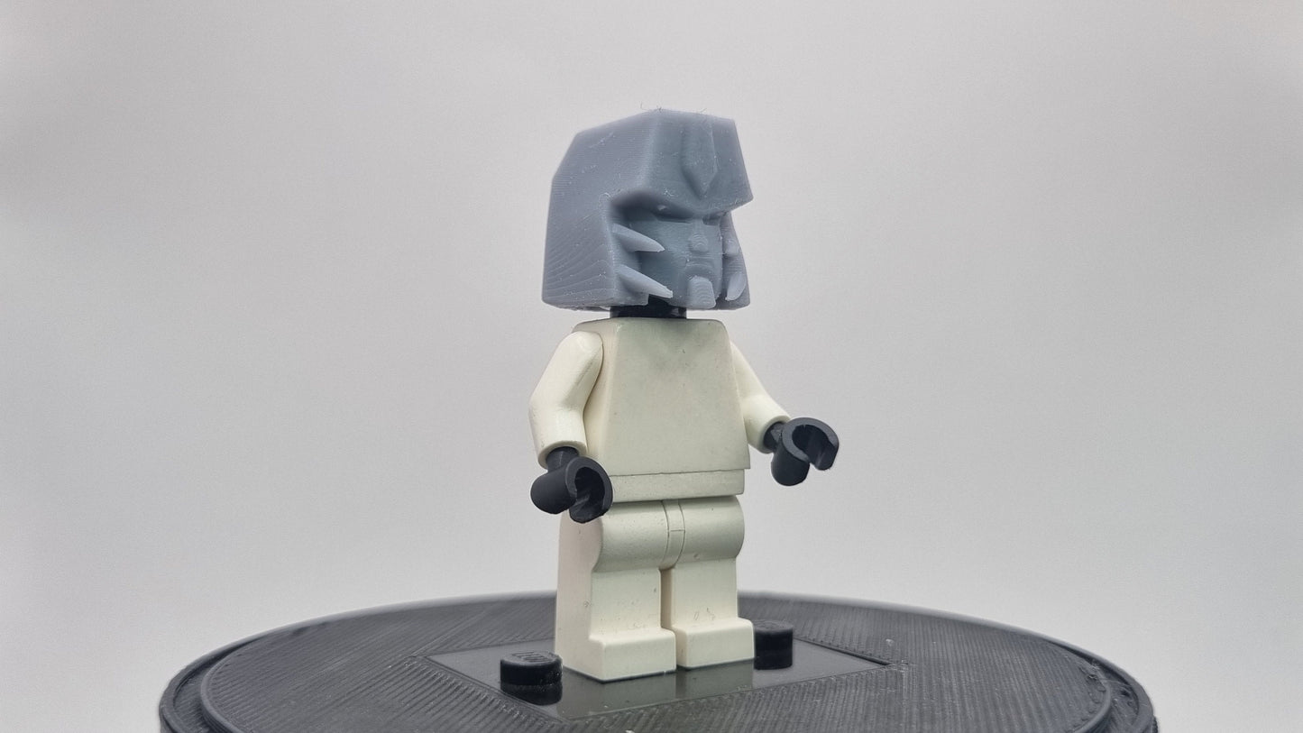 Building toy enemy robot leader helmet!