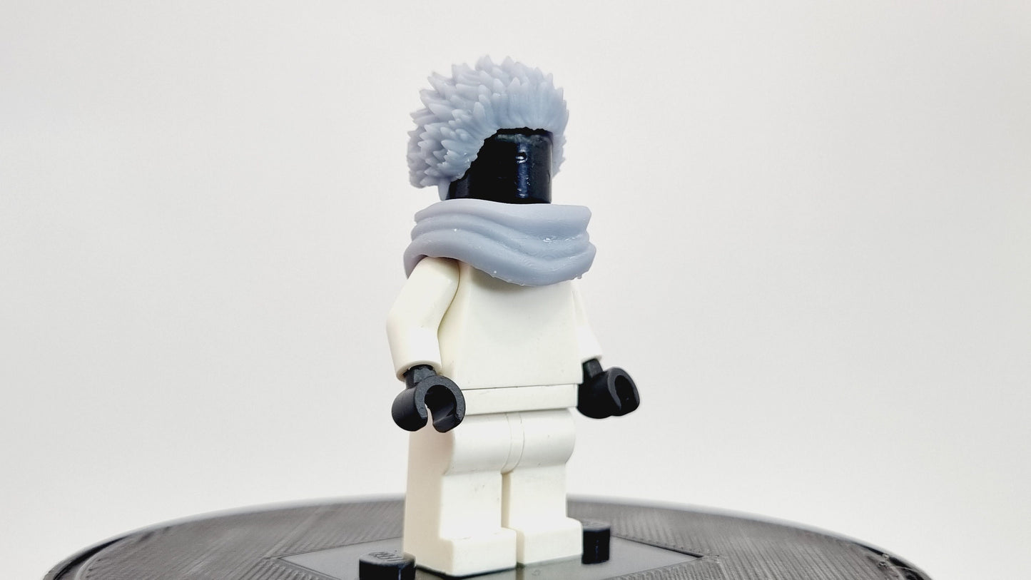 Building toy ninja sorcerer with small spikey hair!