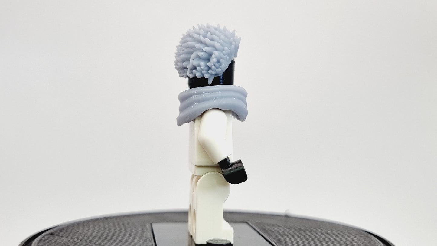 Building toy ninja sorcerer with small spikey hair!