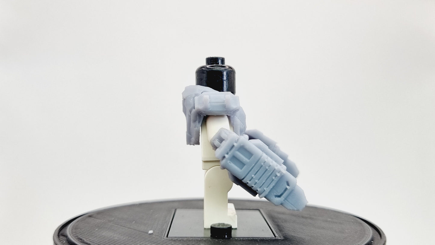 Building toy robot superhero suit with drills!