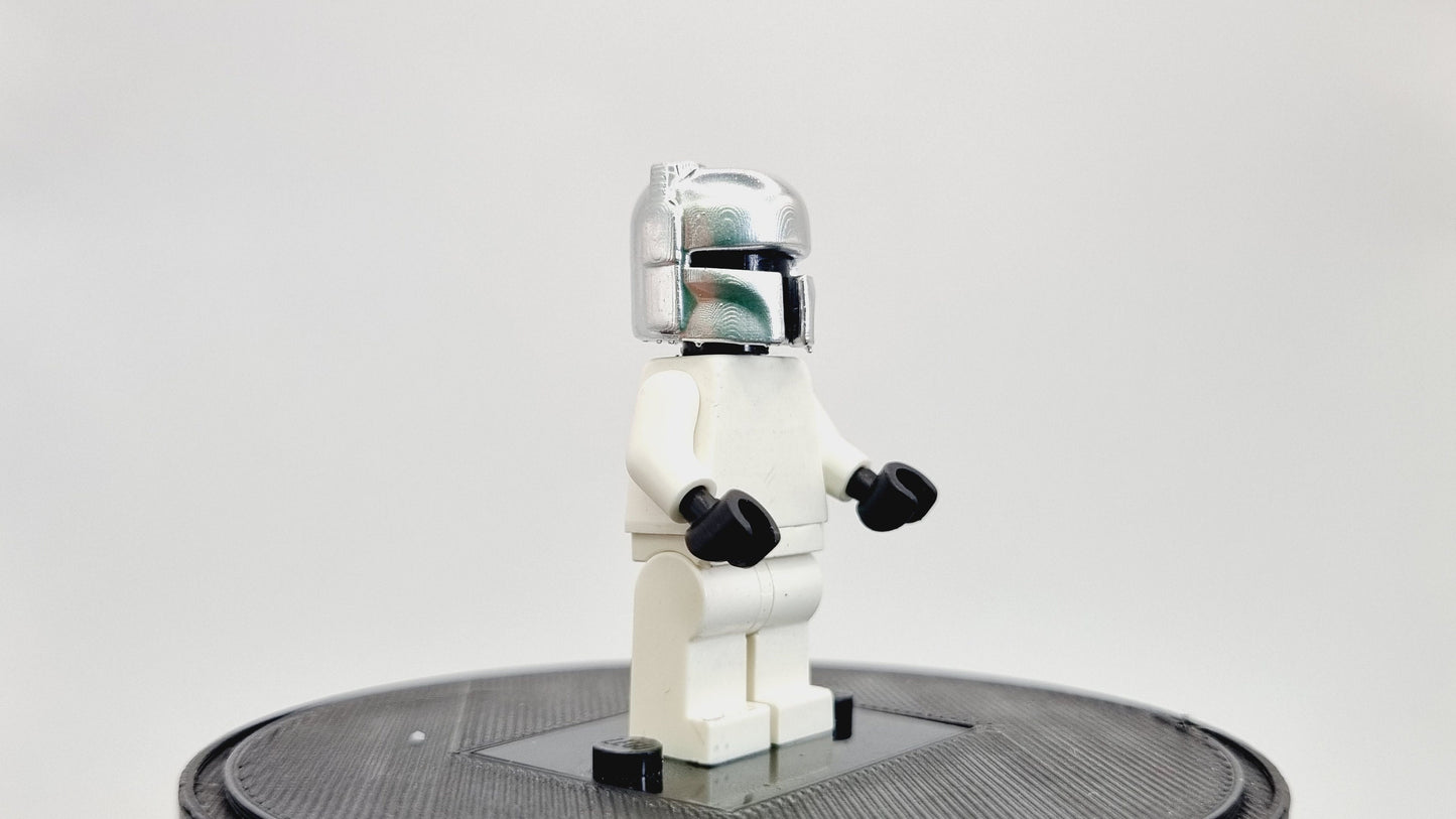Building toy fully painted chrome classic style hunter helmet!