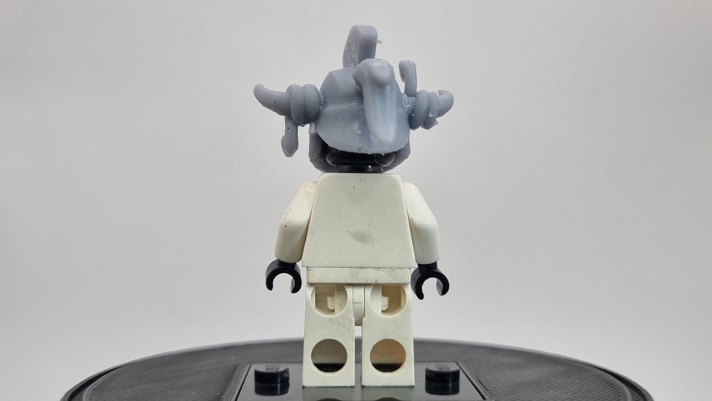 Building toy olympian god super villain helmet with horns!