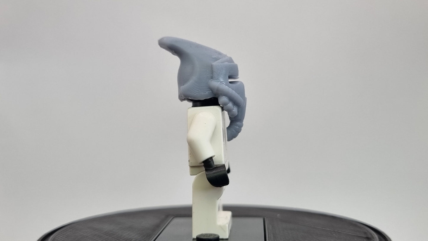Building toy 3D printed galaxy wars alien with gas mask