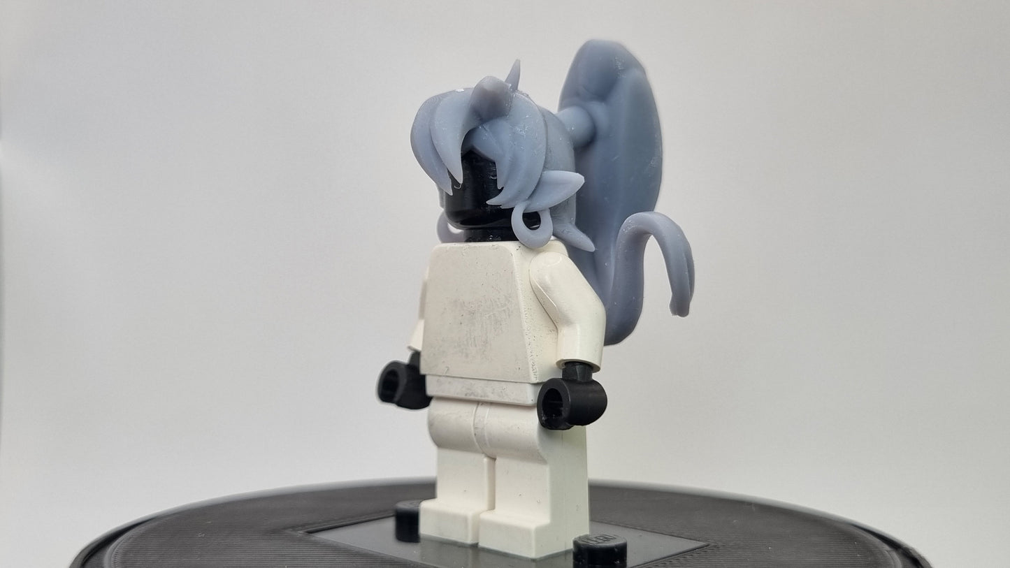 Building toy 3D printed genie hairpiece