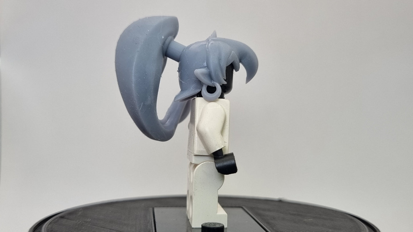 Building toy 3D printed genie hairpiece