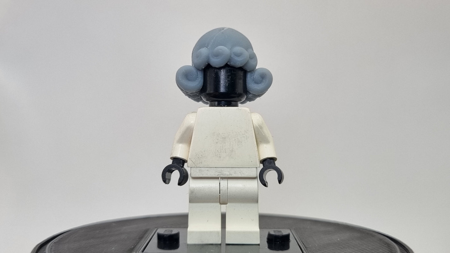 Building toy 3D printed single hit man wind girl hairpiece!